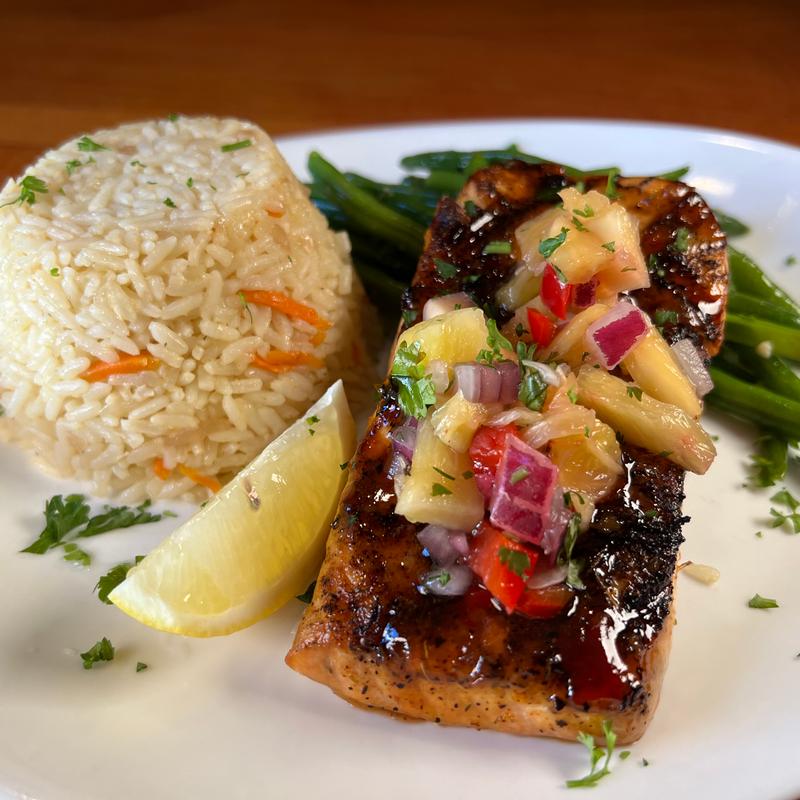 Bourbon Glazed Salmon photo