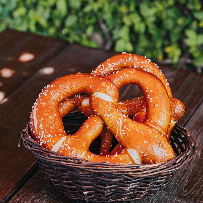 WARM, SALTED PRETZEL photo