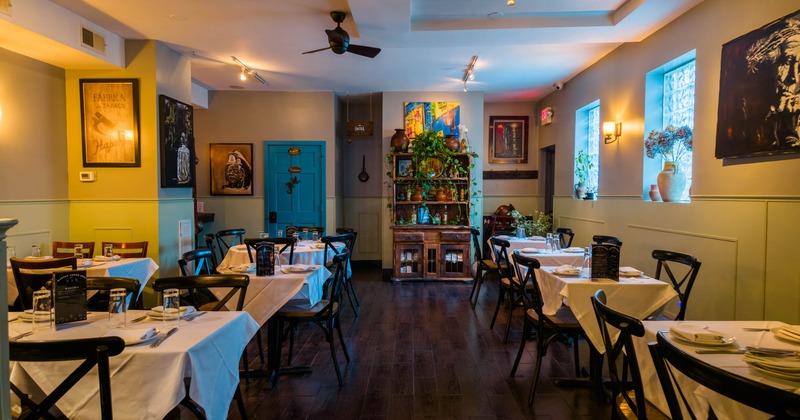 Interior, dining area