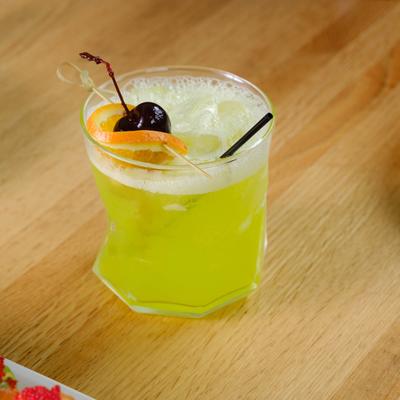 Midori Sour Cocktail.