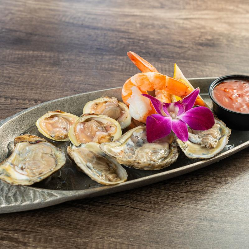menu item 2 of 28, • *'Wild' Blue Point Oysters on the Half Shell