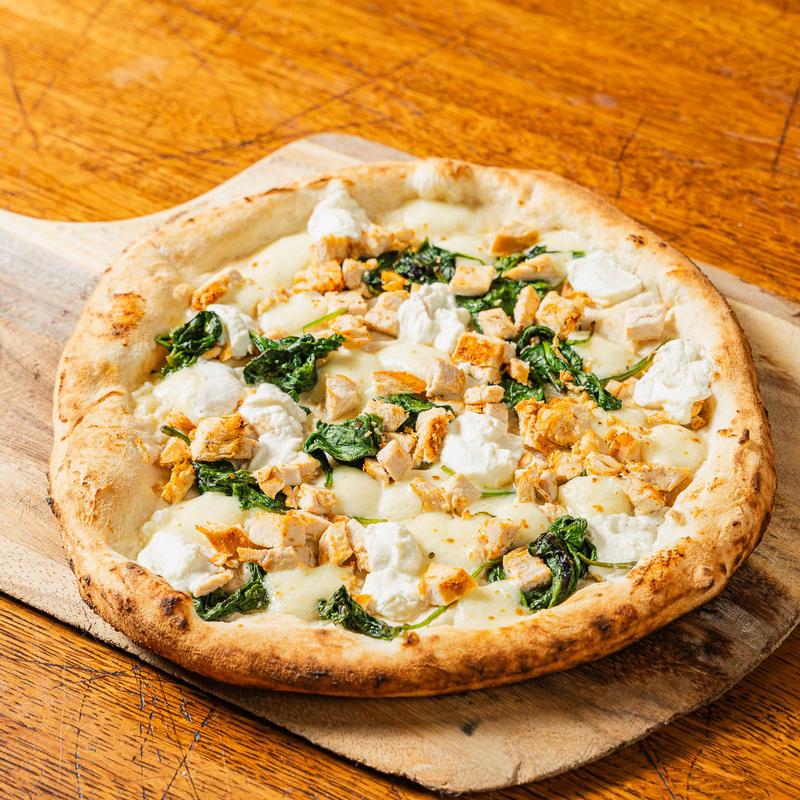 Large Chicken & Spinach Pizza photo