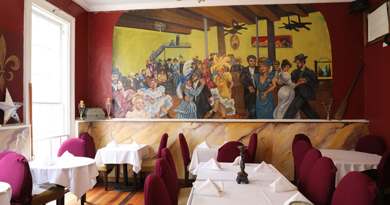 Interior, dining area