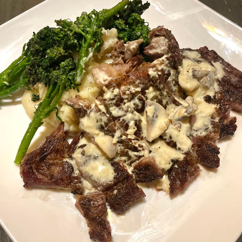 Grilled 12 oz ribeye photo