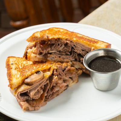 Prime rib melt.