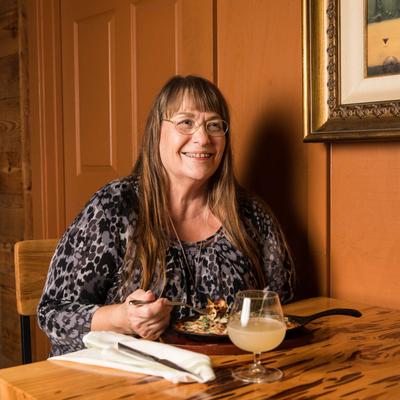 Customer enjoying food