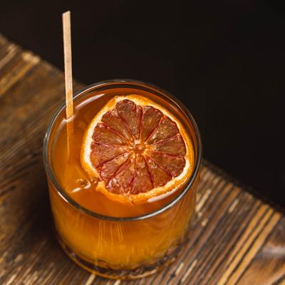 Orange whiskey drink