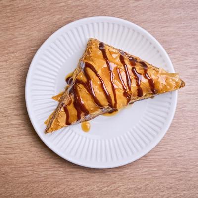 Baklava slice, top view.