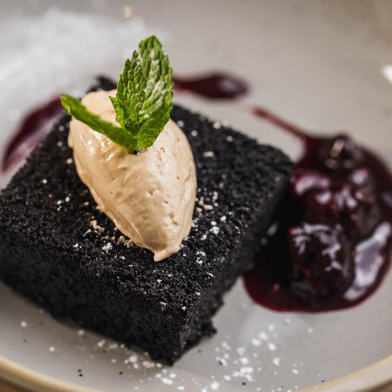 menu item 12 of 17, Chocolate Olive Oil Cake (GF) Almond Flour