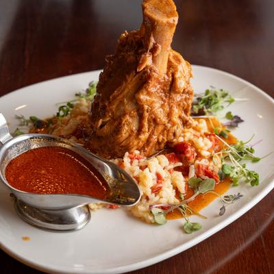 Pork shank Ossobuco plate.