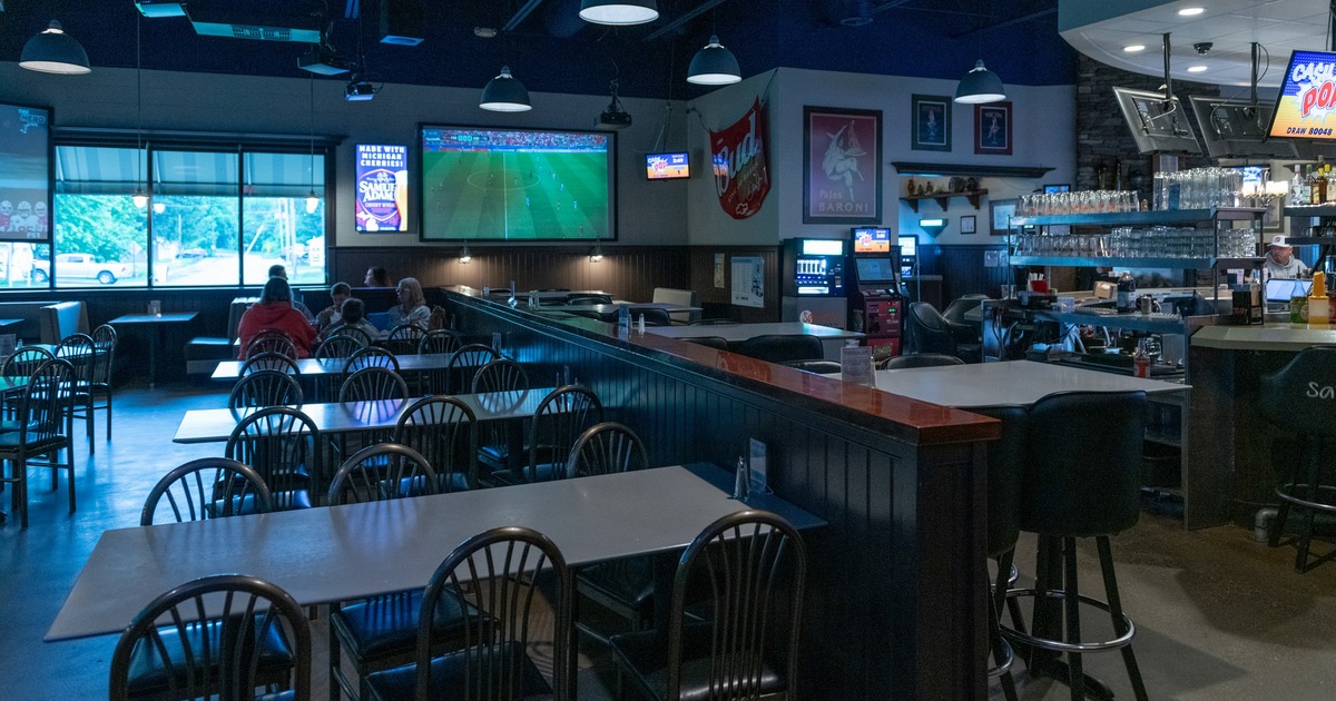 Interior, bar and dining area