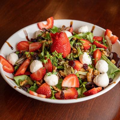 Strawberry salad bowl.