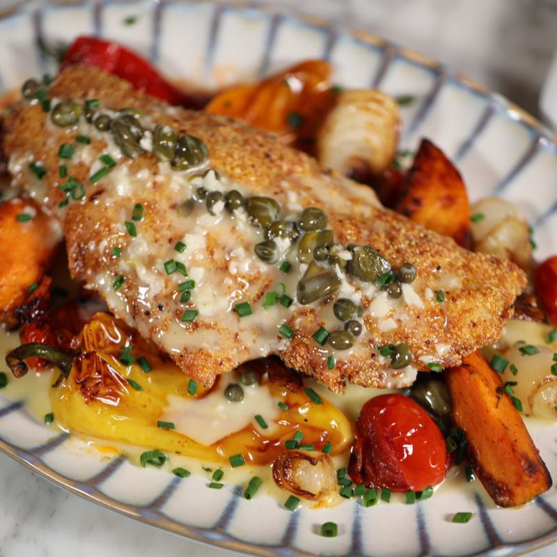 Cornmeal-crusted Black Sea Bass photo