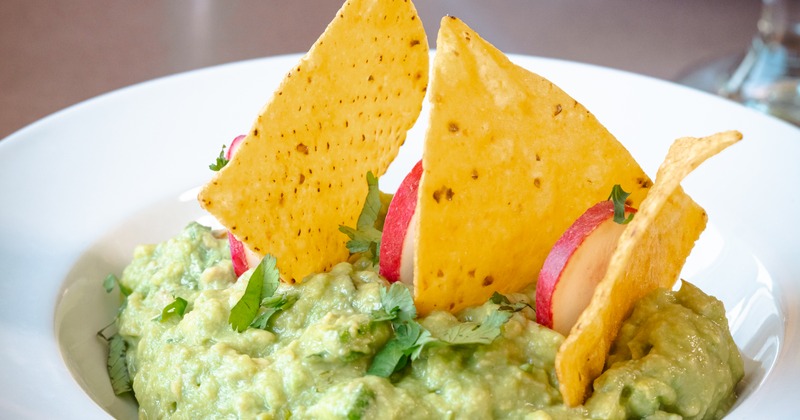 Guacamole and chips