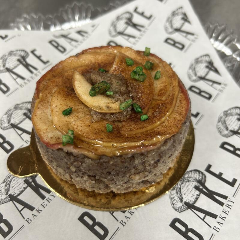 menu item 8 of 61, Hazelnut Financier with Pear or Plums