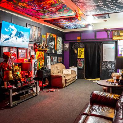 The interior of the venue.