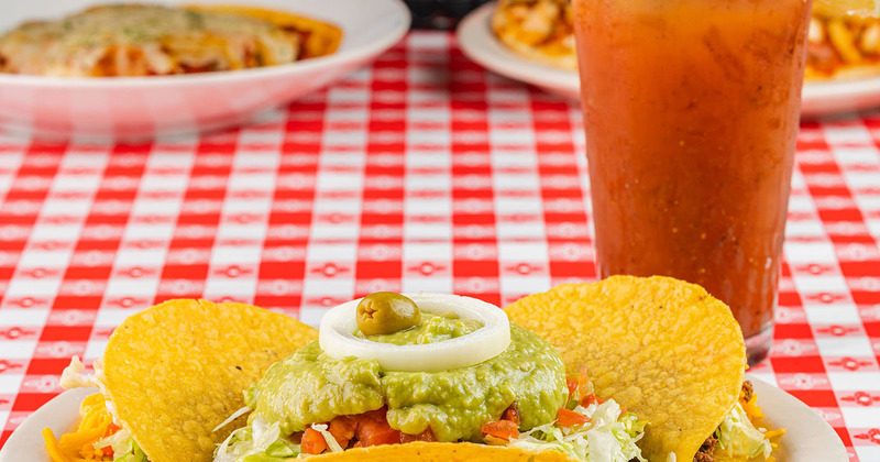 Snacks, dip and salad