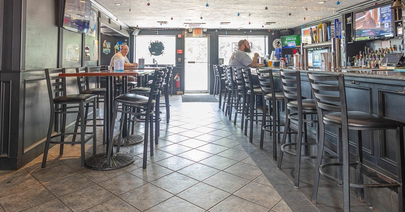 Seating and bar areas