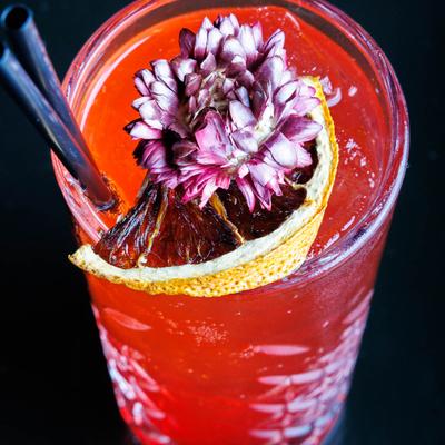 Blood orange capone cocktail.
