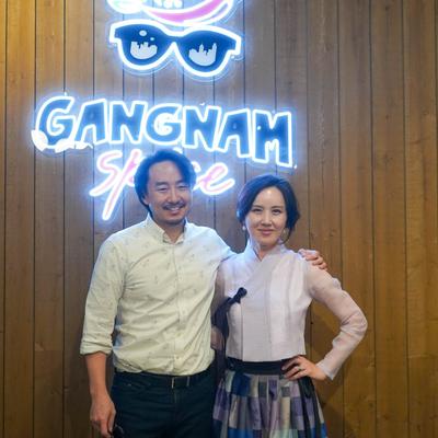 Photo of Richard Kim and Jiyeon Lee - husband-and-wife duo who founded Gangnam Spice.