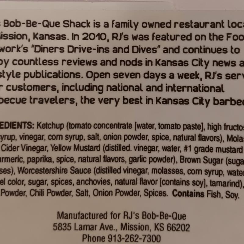 menu item 90 of 92, Ingredients List