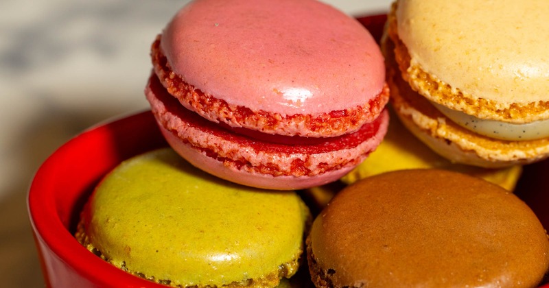 Multi colored macaroons