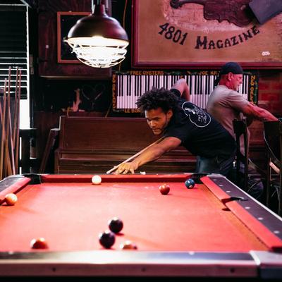 Man playing pool