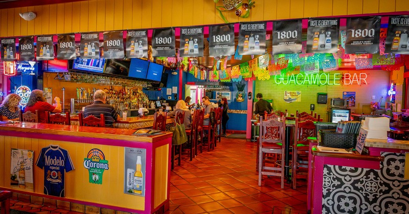 Interior, bar area with seating