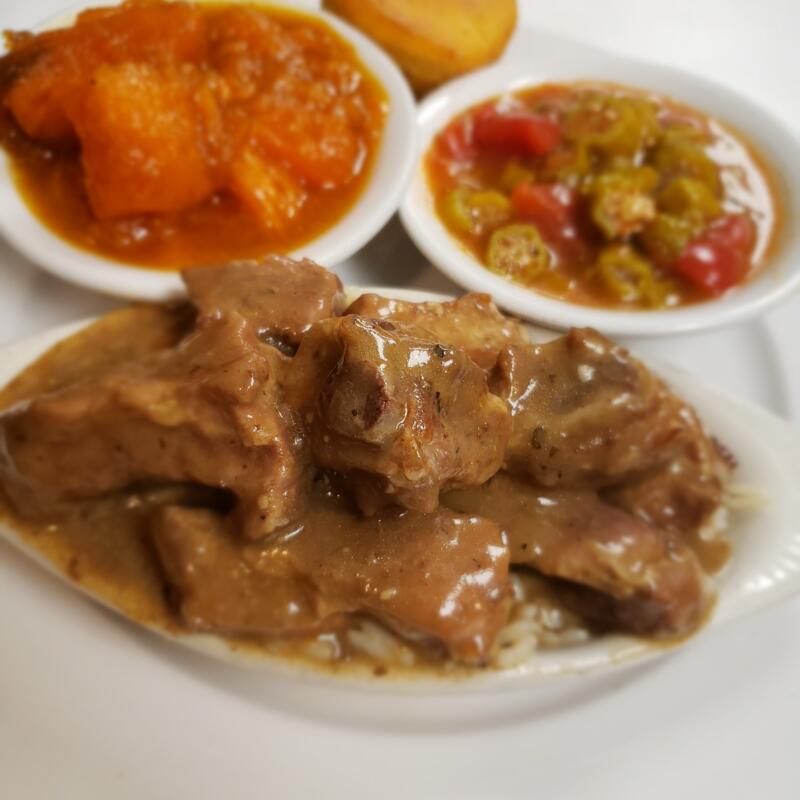 Smothered Pork Rib Tips photo