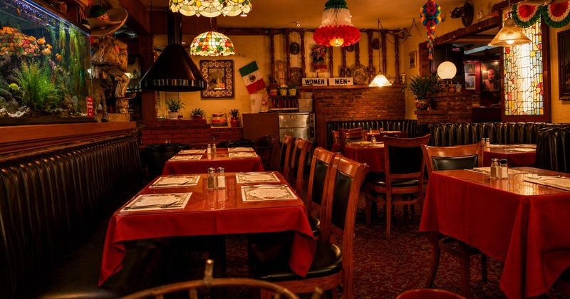 Interior, dining area