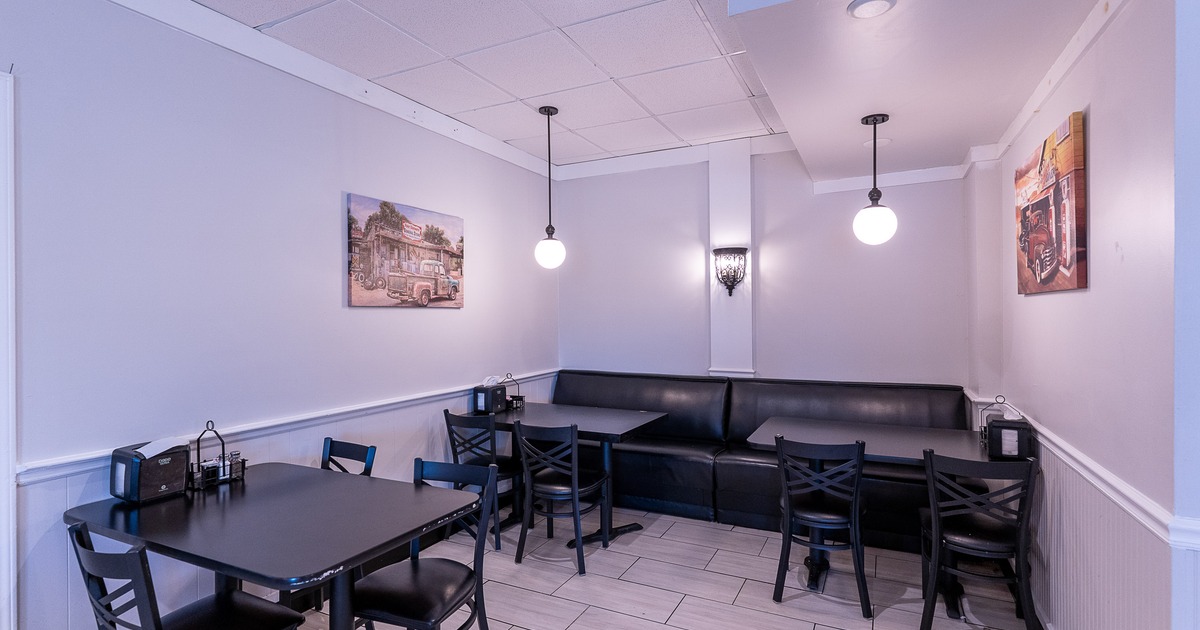 Cozy interior dining area