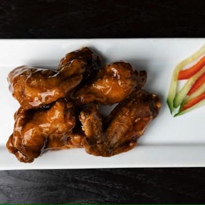 BBQ Fried Chicken, top view.