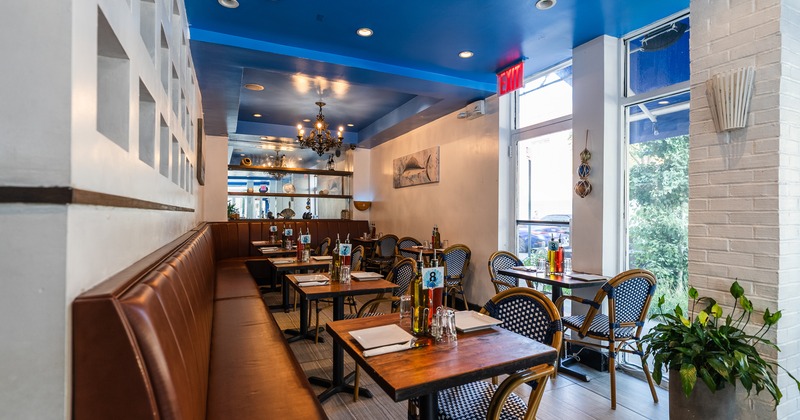 Interior, diner room, wide view