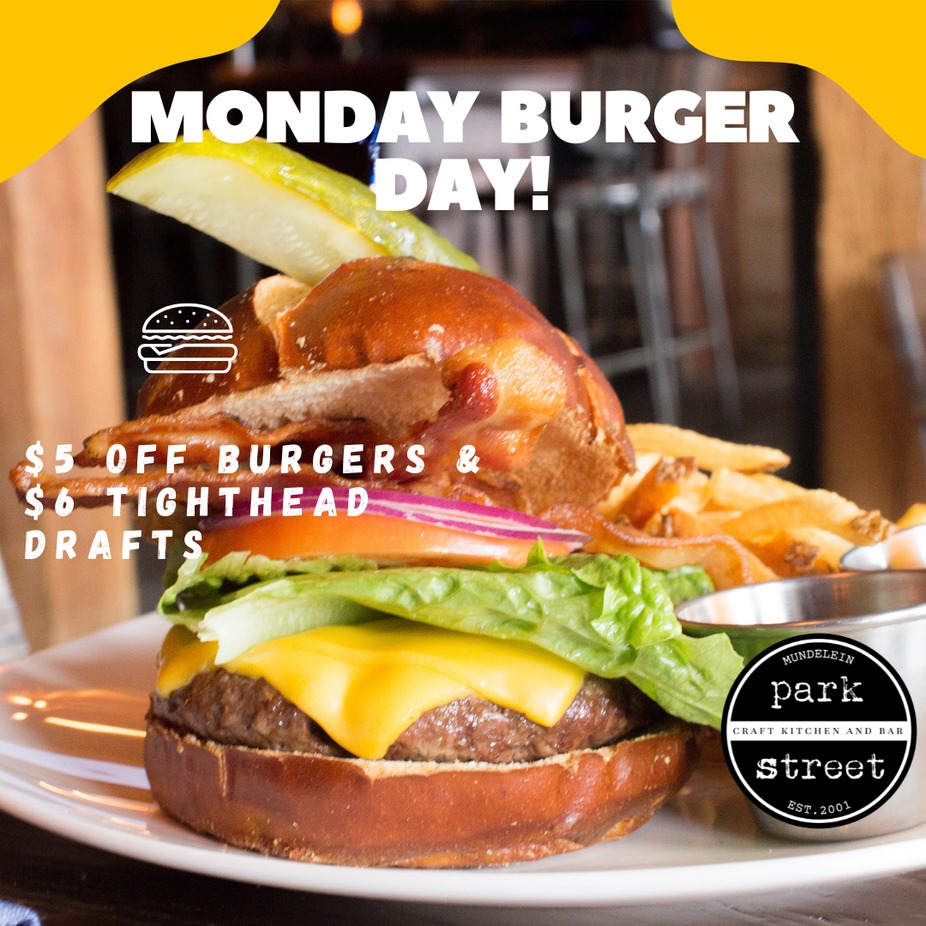 Monday Burger & Beer Day! event photo
