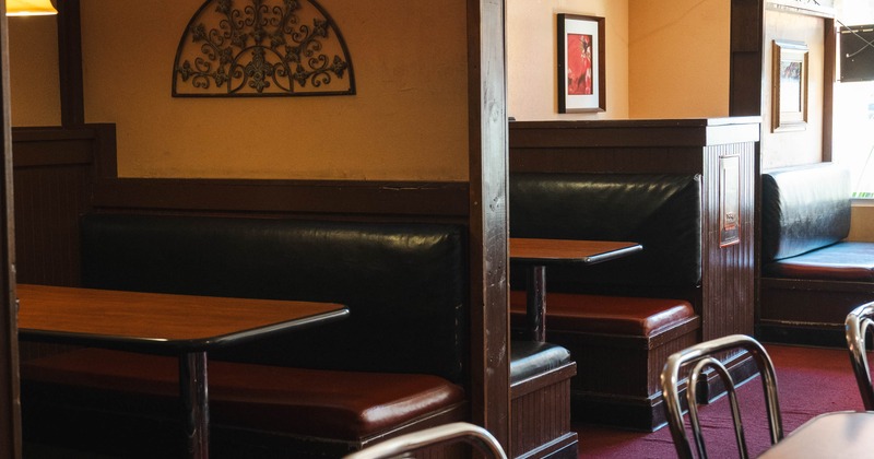 Interior, booths