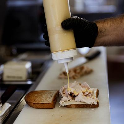 A meal being prepared.