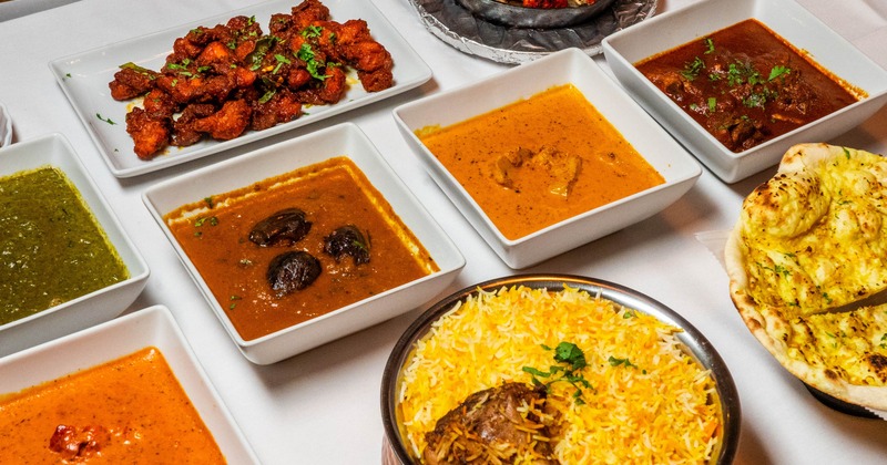 Assorted Indian dishes