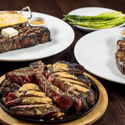 An assortment of food dishes.