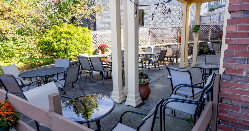 Exterior seating area