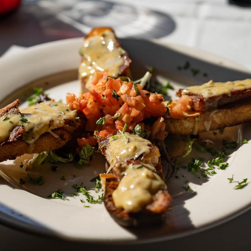 Bruschetta con Porchetta photo