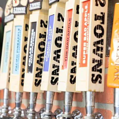 Various branded beer dispenseries