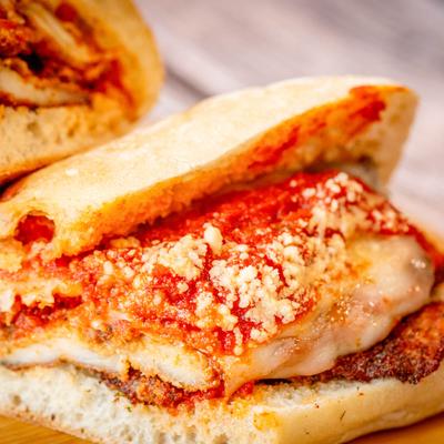 Ciabatta bread is baked in house.