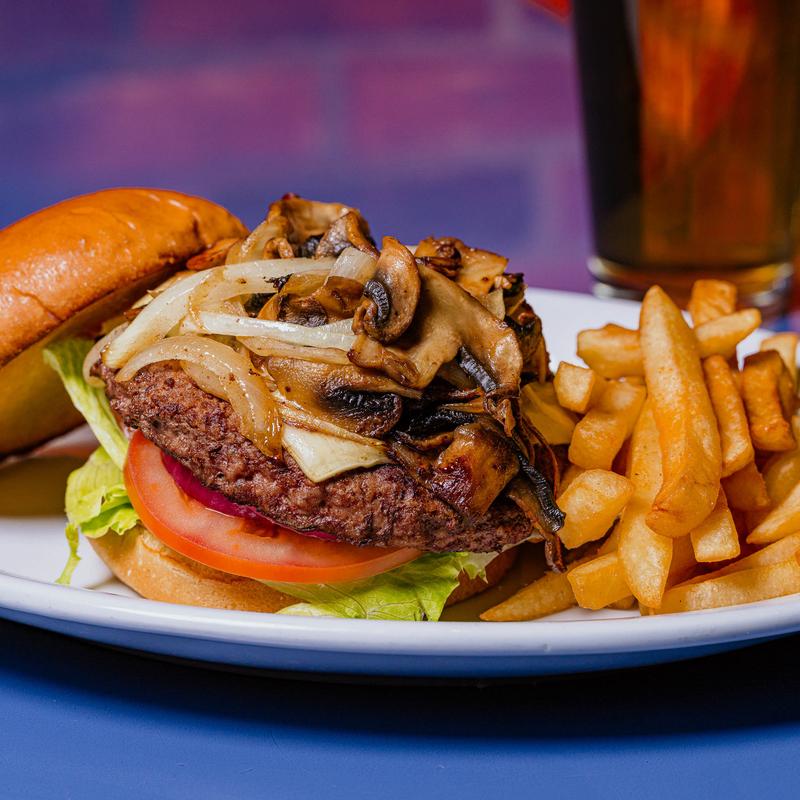 Mushroom Swiss Burger photo