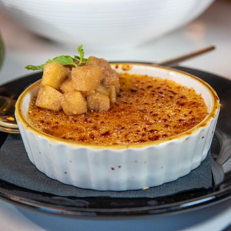 Whiskey Apple Creme Brulee photo