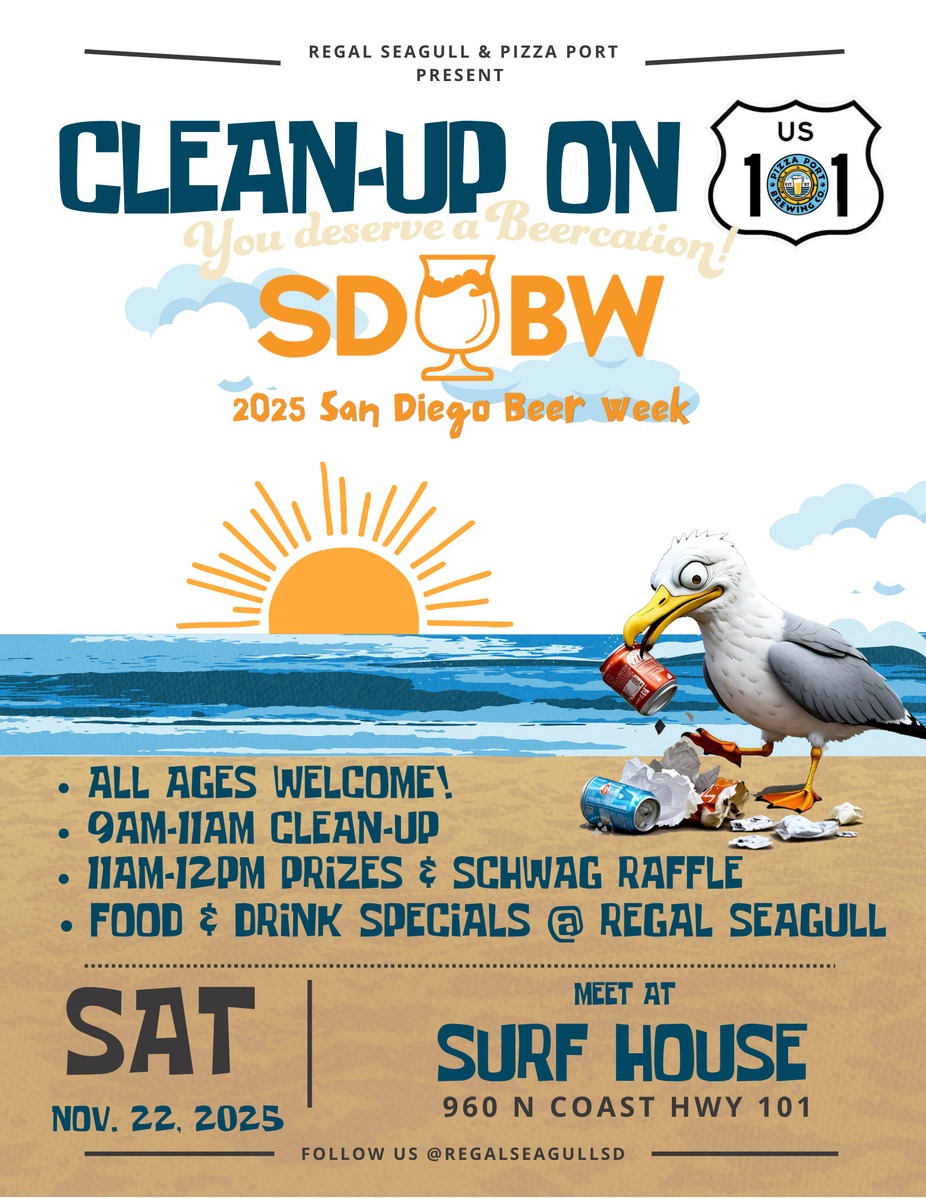 SD Beer Week 101 Clean-up w/ Pizza Port event photo