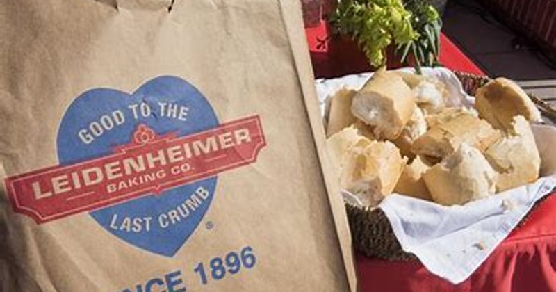 Leidenheimer bread bag and a basket of sliced French bread