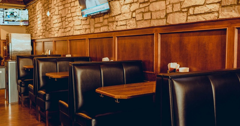 Booths with TV on the wall