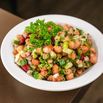 Bean protein salad.