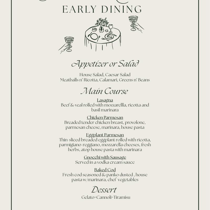 menu item 89 of 89, TUESDAY-FRIDAY 3:30-5:30PM