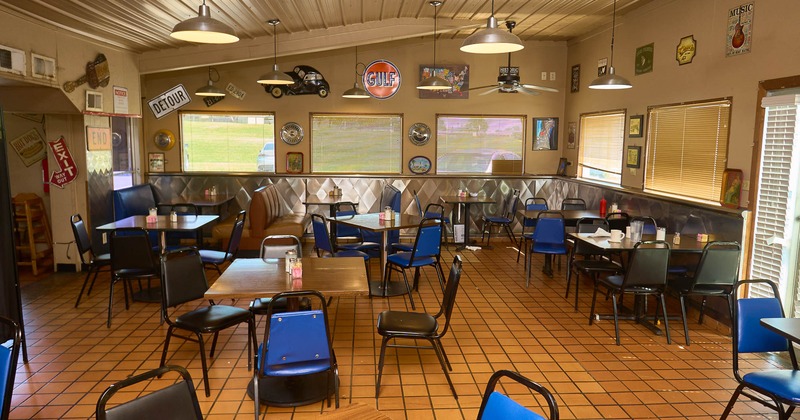 Interior, main seating space